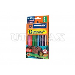 COLORES VINIFAN ACUARELABLES X12 +PINCEL UND