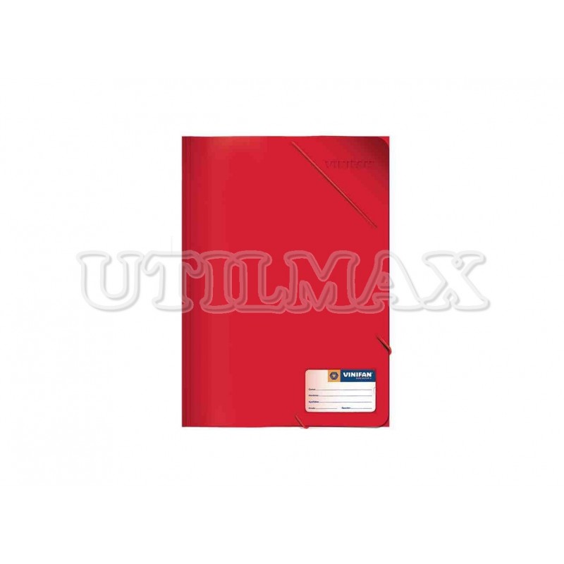 FOLDER LIGA VINIFAN OFICIO COLOR ROJO UND