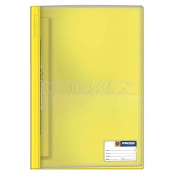 FOLDER TAPA TRANSPARENTE VINIFAN A4 FASTENER COLOR AMARILLO UND