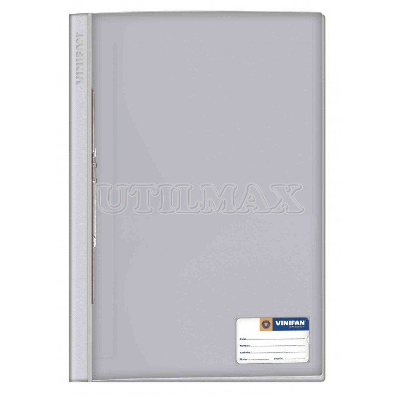 FOLDER TAPA TRANSPARENTE VINIFAN A4 FASTENER COLOR GUINDA UND