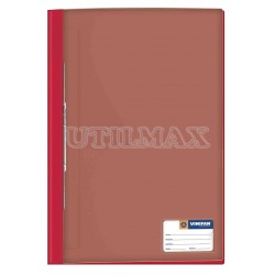 FOLDER TAPA TRANSPARENTE VINIFAN A4 FASTENER COLOR ROJO UND