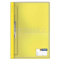 FOLDER TAPA TRANSPARENTE VINIFAN A4 GUSANO COLOR AMARILLO UND