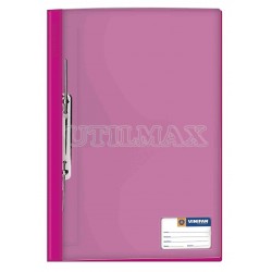 FOLDER TAPA TRANSPARENTE VINIFAN A4 GUSANO COLOR FUCSIA UND