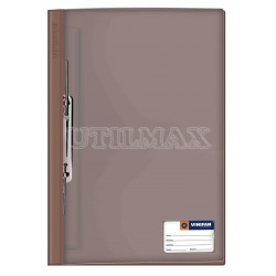 FOLDER TAPA TRANSPARENTE VINIFAN A4 GUSANO COLOR MARRON UND