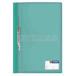 FOLDER TAPA TRANSPARENTE VINIFAN A4 GUSANO COLOR TURQUEZA UND