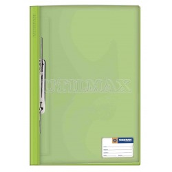 FOLDER TAPA TRANSPARENTE VINIFAN A4 GUSANO COLOR VERDE CLARO UND