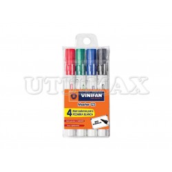MARCADOR PIZARRA VINIFAN 123 X4 SURTIDO MASTER UND
