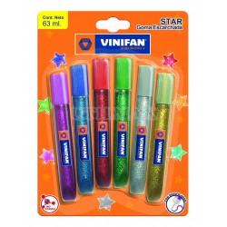 PEGAMENTO GLITTER VINIFAN X6 10,5ML UND