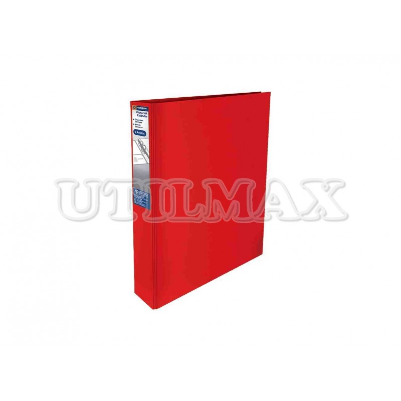 PIONER STANDARD VINIFAN 2ANILLOS 25MM A4 COLOR ROJO UND