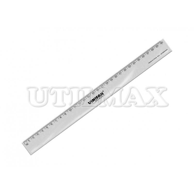 REGLA VINIFAN CLASICA TRANSPARENTE 30CM UND