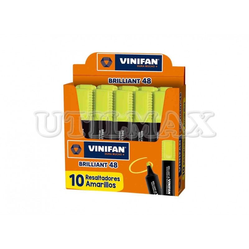 RESALTADOR VINIFAN BRILLIANT 48 COLOR AMARILLO CJAX10