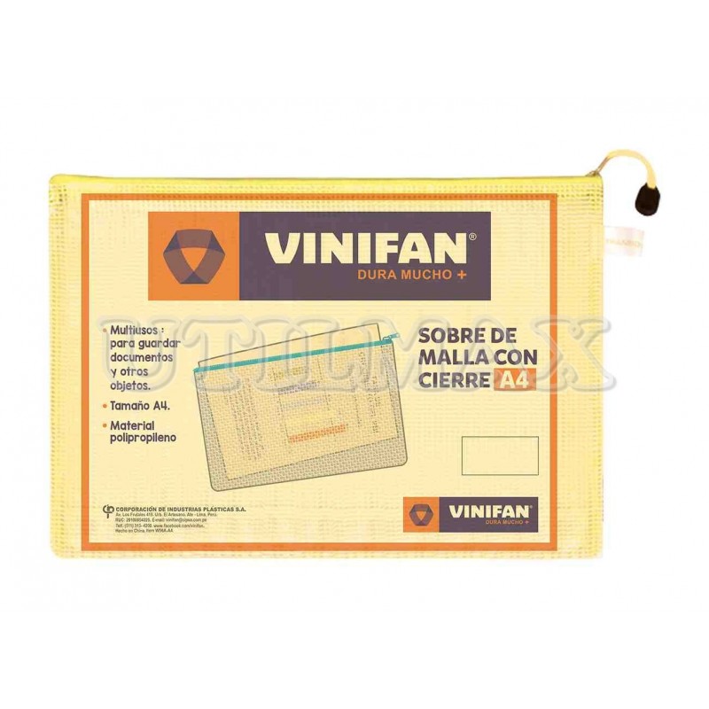 SOBRE VINIFAN CIERRE DE MALLA UND