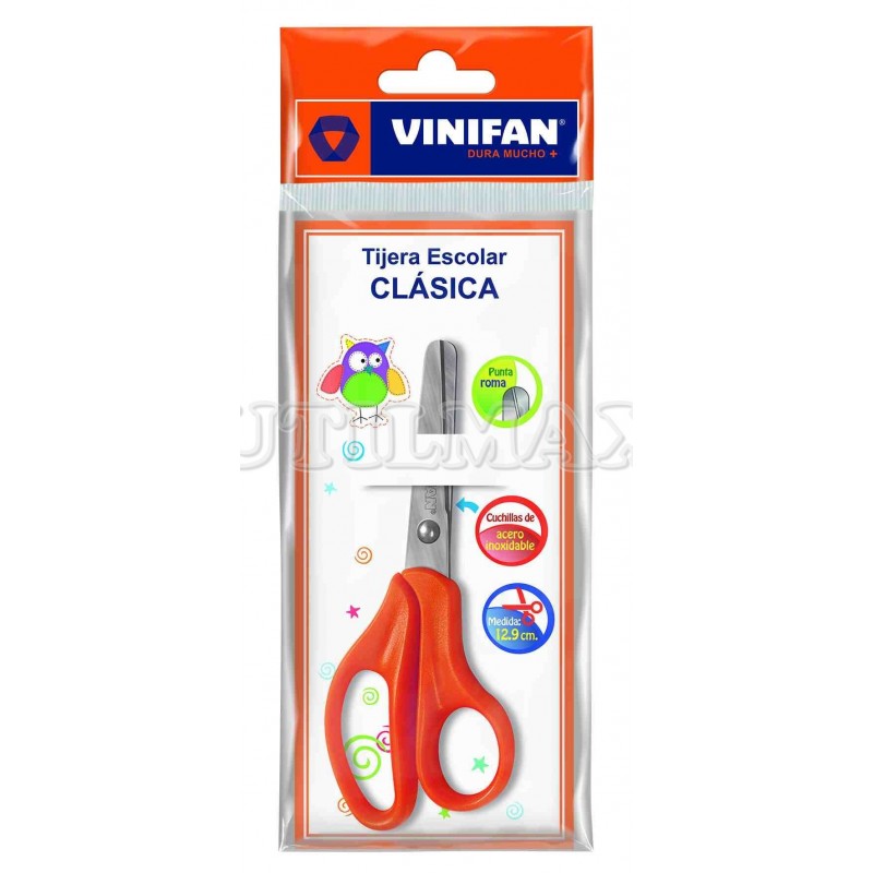 TIJERA VINIFAN CLASICA NARANJA 5" UND