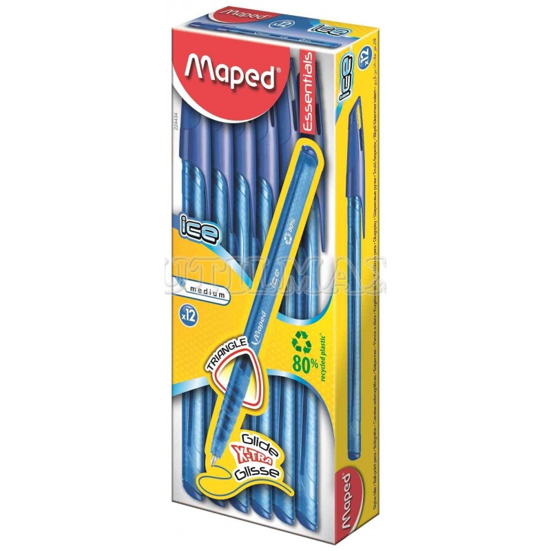 BOLIGRAFO MAPED ESSENTIALS FINE AZUL 0.7MM CJAX12