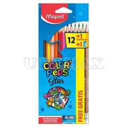 COLORES MAPED LARGO X12 +LAPIZ +TAJADOR UND