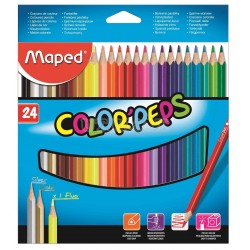 COLORES MAPED LARGO X24 (ORO PLATA 1 FLUO) UND