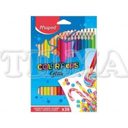 COLORES MAPED LARGO X36 (ORO PLATA 3 FLUO) UND