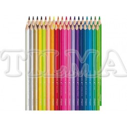 COLORES MAPED LARGO X36 (ORO PLATA 3 FLUO) UND