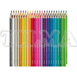 COLORES MAPED LARGO X48 (ORO PLATA 4 FLUO) UND