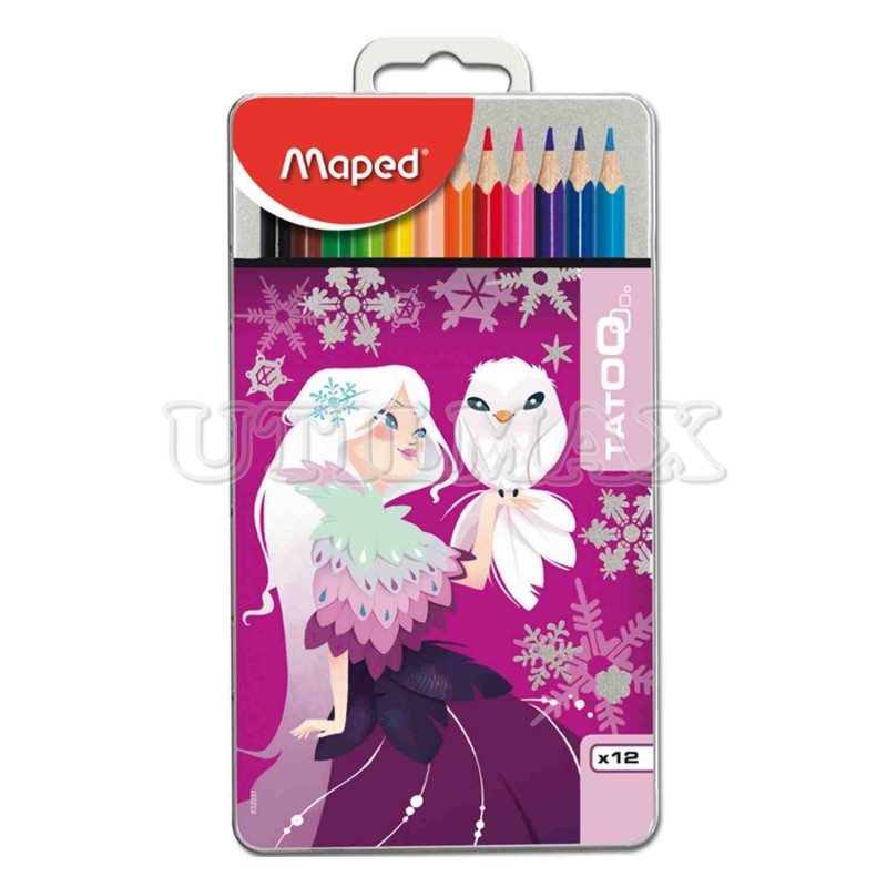 COLORES MAPED METAL BOX TATOO X12 UND