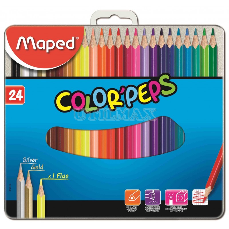 COLORES MAPED METAL BOX X24 UND