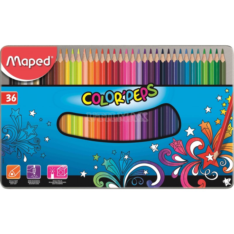 COLORES MAPED METAL BOX X36 UND
