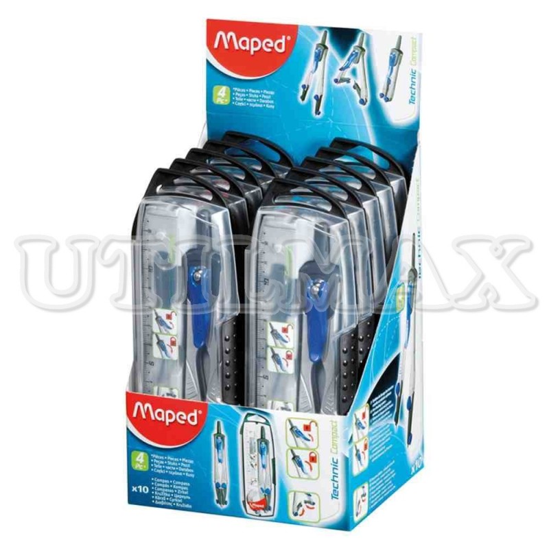 COMPAS METALICO MAPED TECHNIC COMPACT ESTUCHE CJAX10