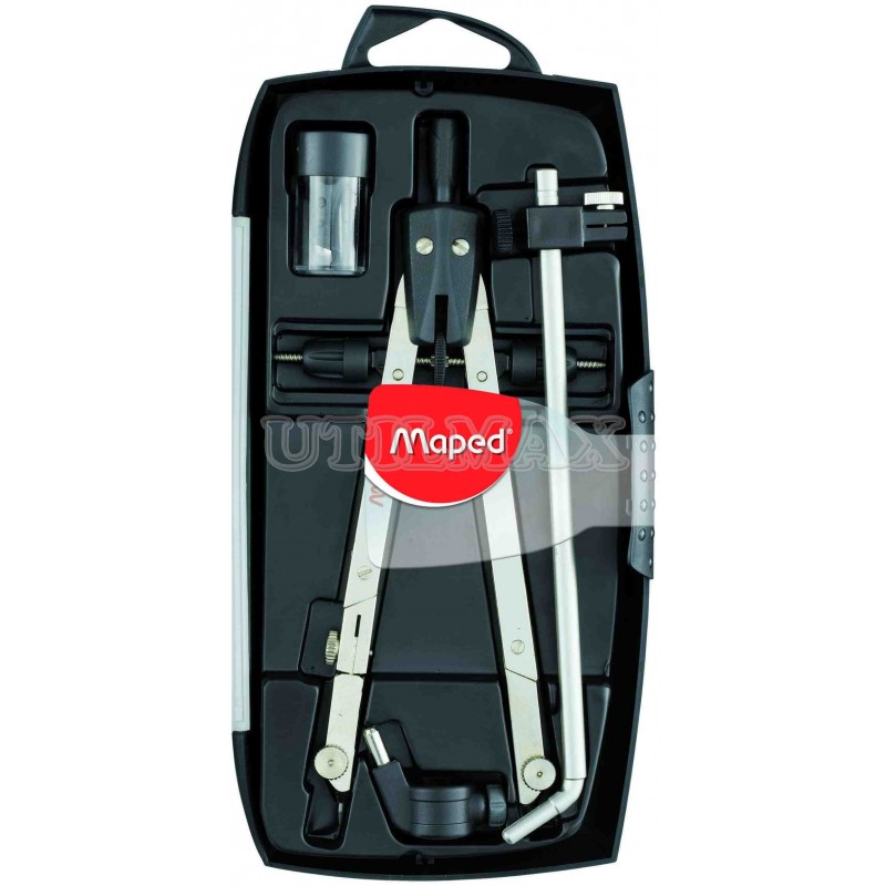 COMPAS METALICO MAPED TECNICO ALARGAD 4PZ ESTUCHE UND