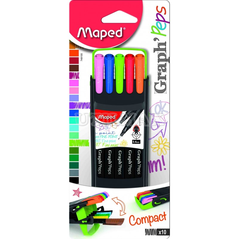 FINEPEN MAPED GRAPHPEPS COMPACT X10 UND