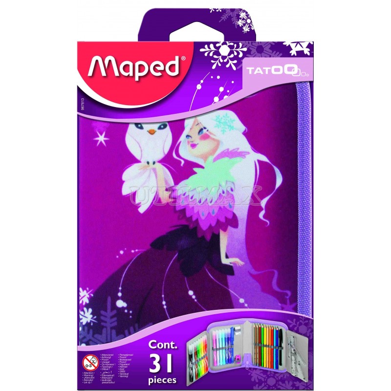 PACK MAPED CARTUCHERA 1PISO PRINCESA UND