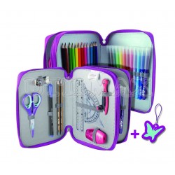 PACK MAPED CARTUCHERA 2PISOS MARIPOSA UND