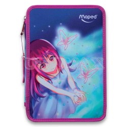 PACK MAPED CARTUCHERA 2PISOS MARIPOSA UND