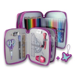 PACK MAPED CARTUCHERA 2PISOS MARIPOSA UND