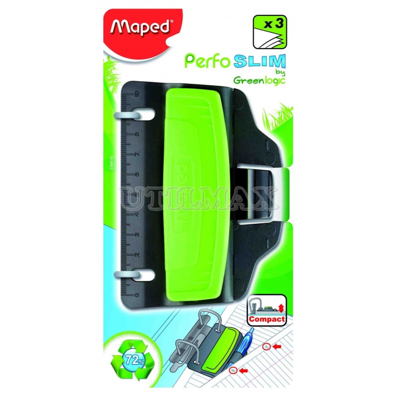 PERFORADOR MAPED GREENLOGIC 3 EN1 PLANA BLISTERX1 UND
