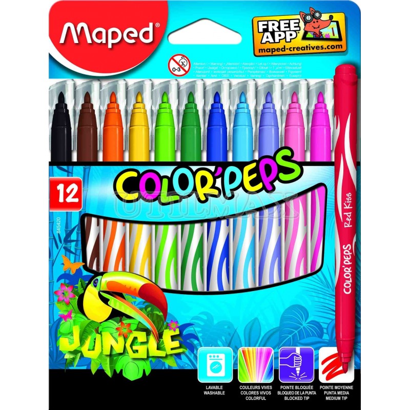 PLUMONES MAPED JUNGLE X12 UND