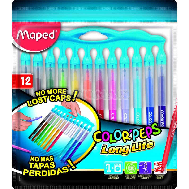 PLUMONES MAPED LONG LIFE X12 UND