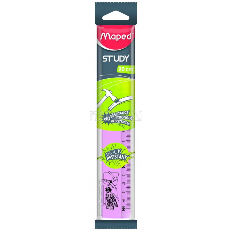 REGLA MAPED STUDY SHOK RESISTANT 20CM UND