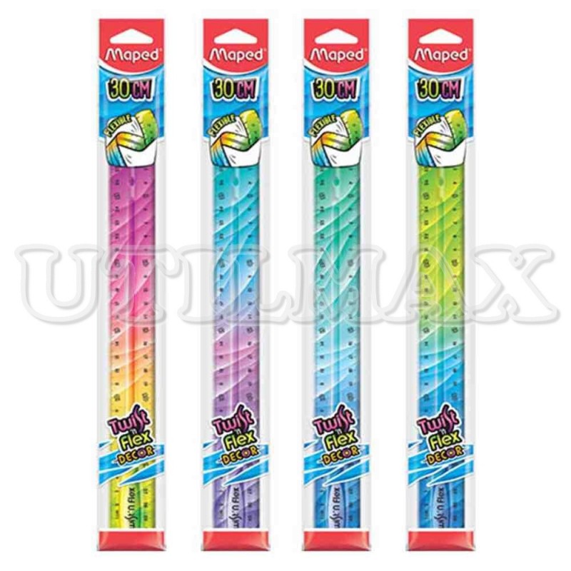 REGLA MAPED TWISTN FLEX DECORADA 30CM UND