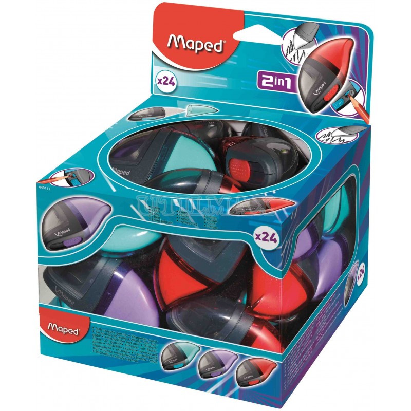 TAJADOR BORRADOR MAPED MOONDO 1 ORIFICIO DEPOSITO CJAX24