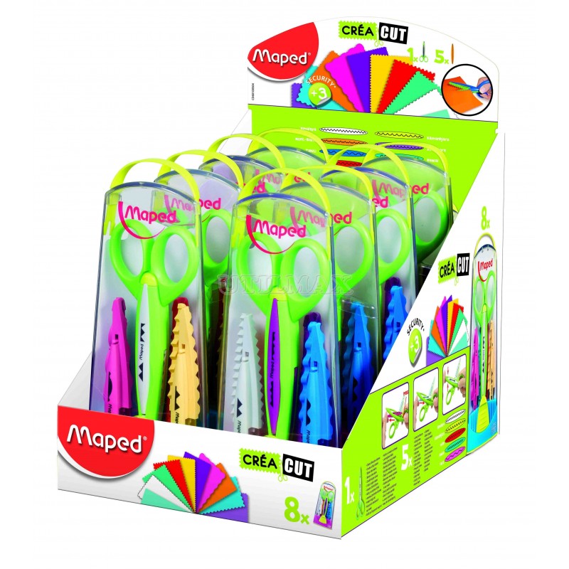 TIJERA DECORATIVA MAPED X5 CORTES CREATIVOS CJAX8
