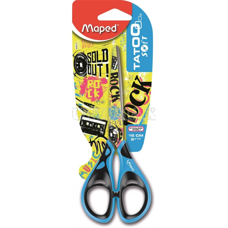 TIJERA MAPED TATOO TEEN SOFT 16CM 6 UND