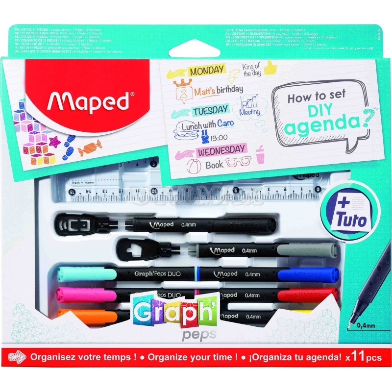 PACK MAPED AGENDA DIY X11 UND