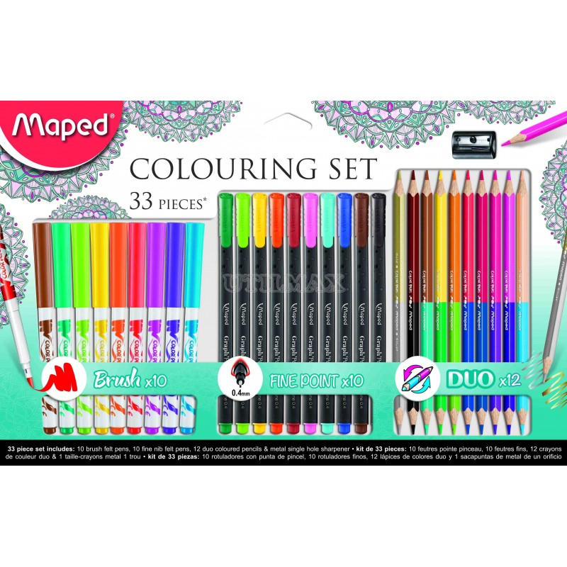 PACK MAPED COLOURING SETX33 UND